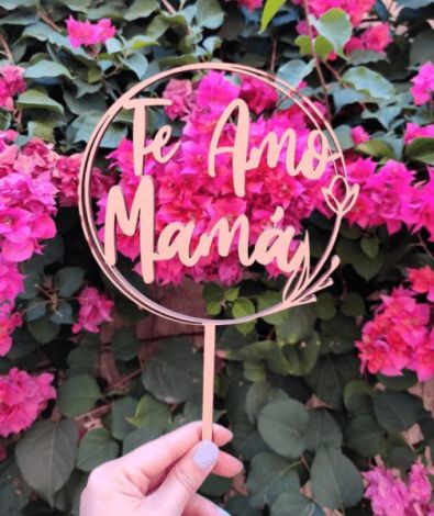 Decoración de Pasteles: "Te Amo Mamá"