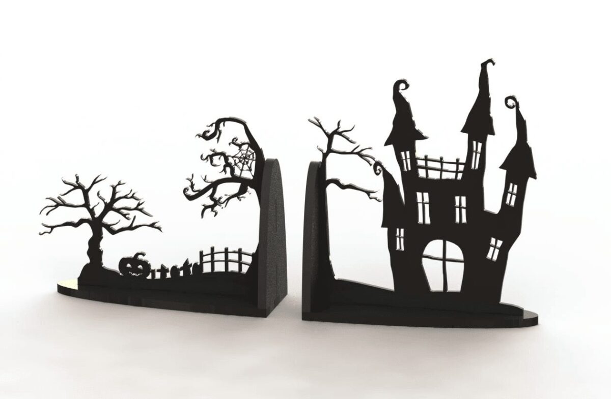 Sujeta Libros de Halloween: Decoración Temática para Otoño