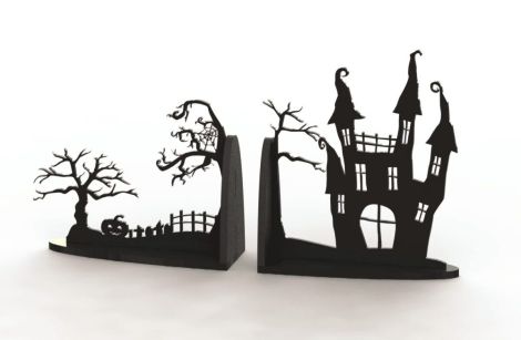 Sujeta Libros de Halloween: Decoración Temática para Otoño