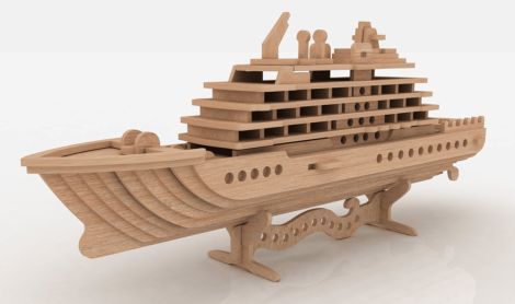 Crucero 3D con Soporte Base