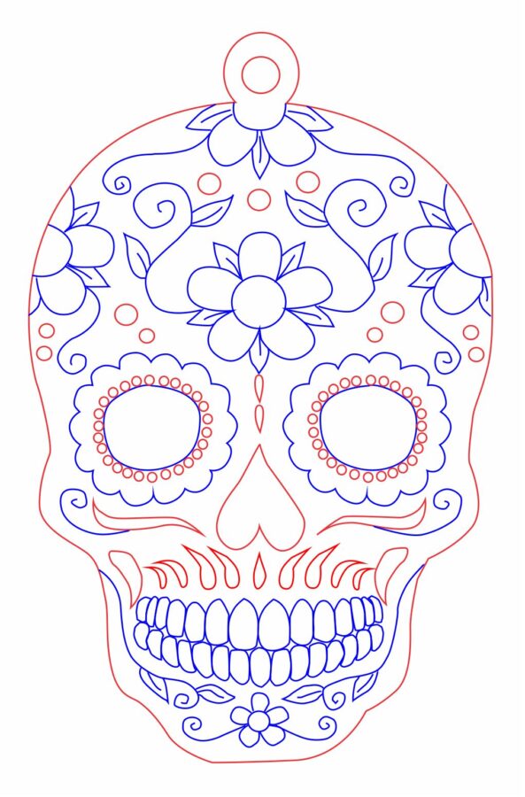 Esfera de Calavera Decorativa