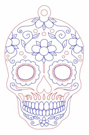 Esfera de Calavera Decorativa