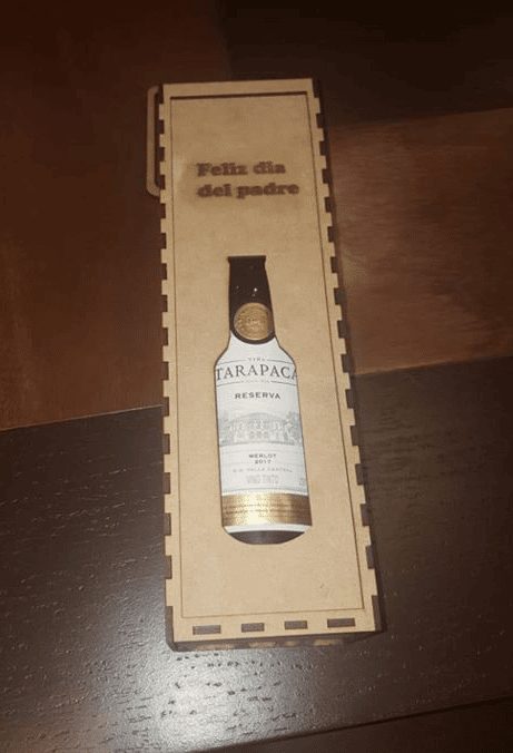 Caja para vino elegante y personalizada
