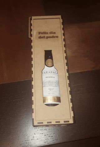 Caja para vino elegante y personalizada