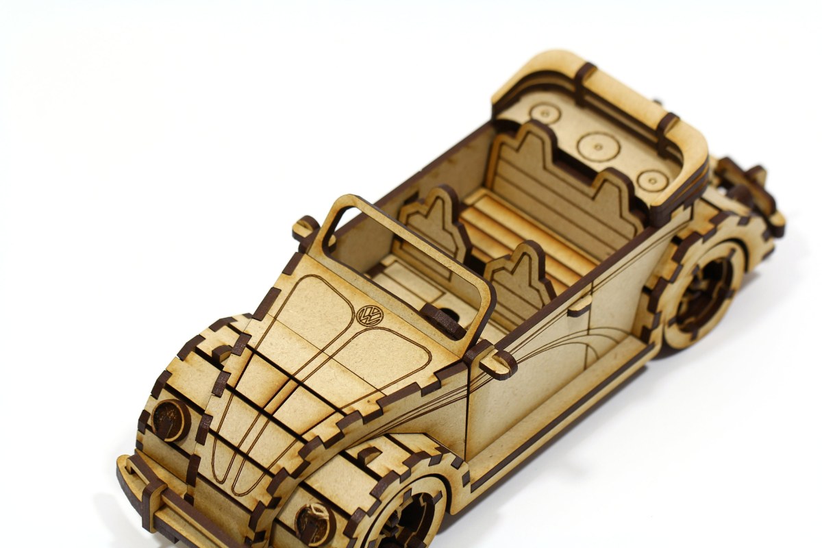 Auto descapotable en 3D