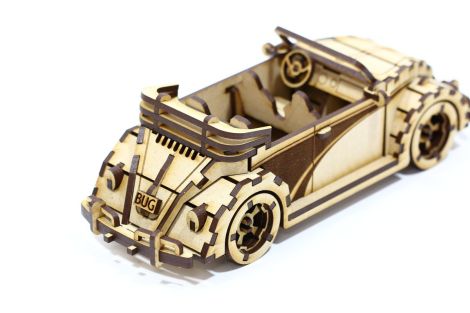 Auto descapotable en 3D