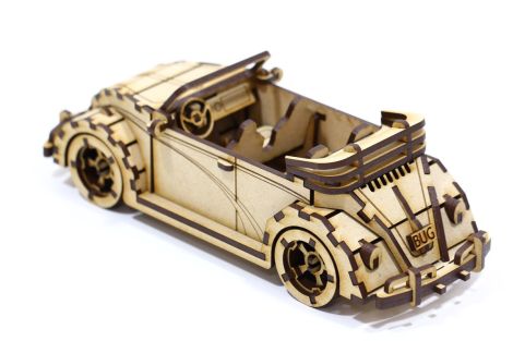 Auto descapotable en 3D