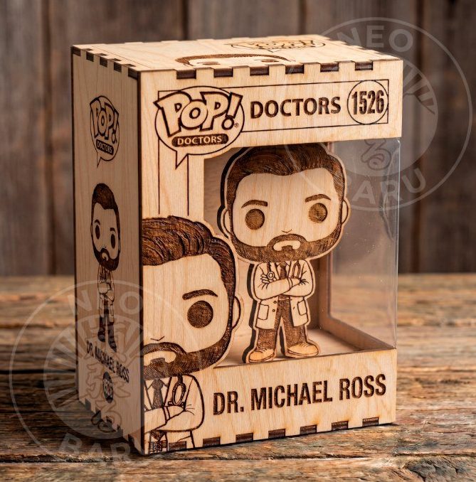Cajita personalizada para FUNKO POP para corte láser y CNC