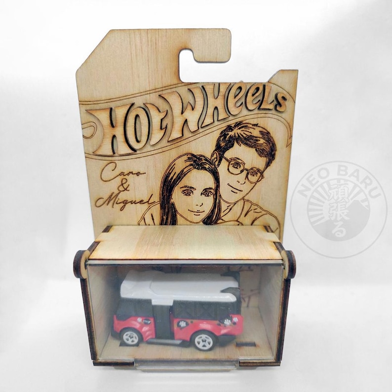 Estuche San Valentín Hot Wheels para corte láser y CNC