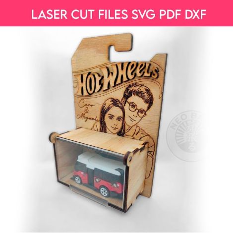 Estuche San Valentín Hot Wheels para corte láser y CNC