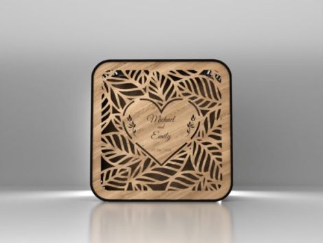 Tablero MDF para boda diseño personalizado