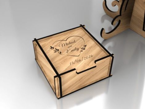 Tablero MDF para boda diseño personalizado