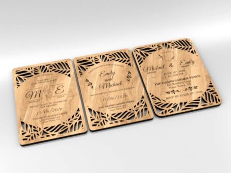 Tablero MDF para boda diseño personalizado