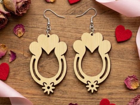 Corazón de animal para corte láser y CNC, decoración para manualidades