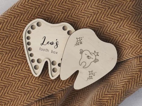 Caja decorativa Día del Padre para corte láser y CNC, archivos SVG y DXF incluidos