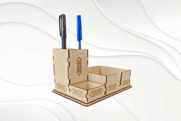 Organizador de escritorio para corte láser CNC ideal para manualidades
