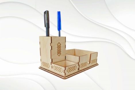 Organizador de escritorio para corte láser CNC ideal para manualidades