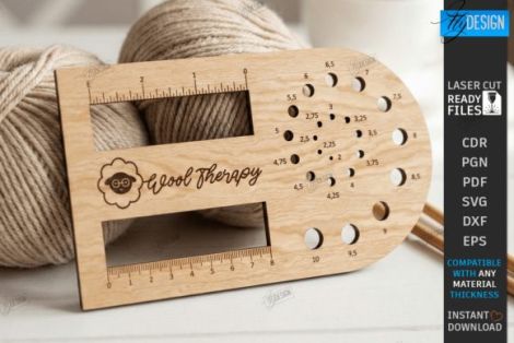 Medidor para corte láser y CNC, accesorio ideal para tejer