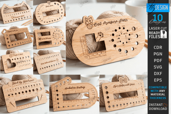 Medidor para corte láser y CNC, accesorio ideal para tejer