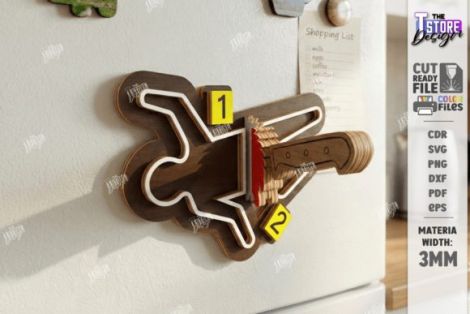 Diseño Crímenes Reales para Corte por Laser CNC Router