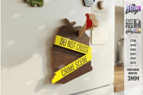 Diseño Crímenes Reales para Corte por Laser CNC Router