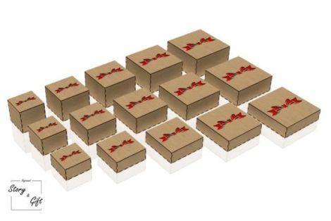 Caja de regalo personalizada con corte láser para flores - Diseño exclusivo y elegante
