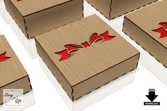 Caja de regalo personalizada con corte láser para flores - Diseño exclusivo y elegante