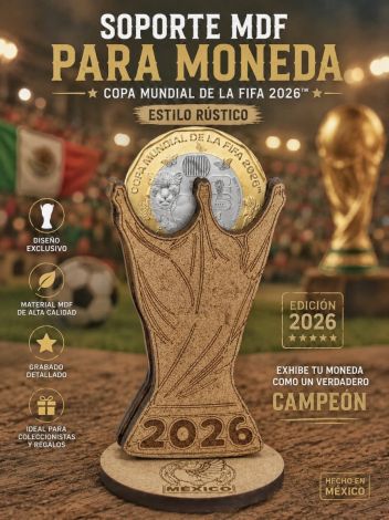 Trofeo Copa del Mundo en MDF