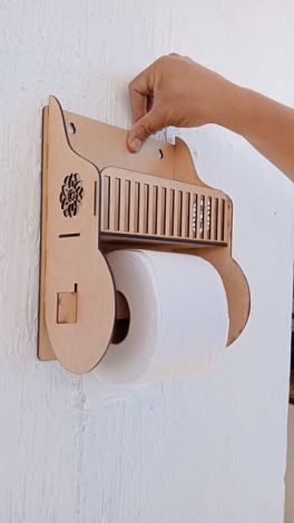 Dispensador de papel higiénico elegante y funcional