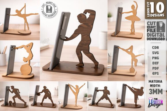 Soporte láser para teléfono deportivo y baile Día del Amor
