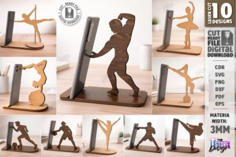 Soporte láser para teléfono deportivo y baile Día del Amor
