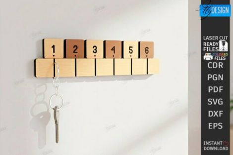 Llaveros familiares para corte láser y CNC, archivos incluidos