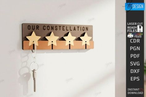 Llaveros familiares para corte láser y CNC, archivos incluidos