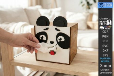 Paquete de cajas pañuelos animales para corte láser