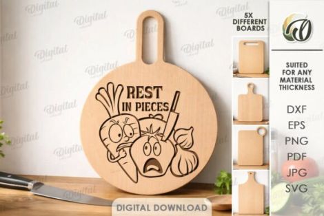 Tablas de cocina divertidas con ilustraciones