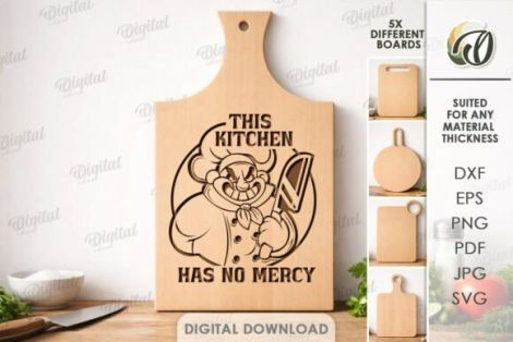 Tablas de cocina divertidas con ilustraciones