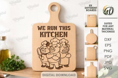 Tablas de cocina divertidas con ilustraciones