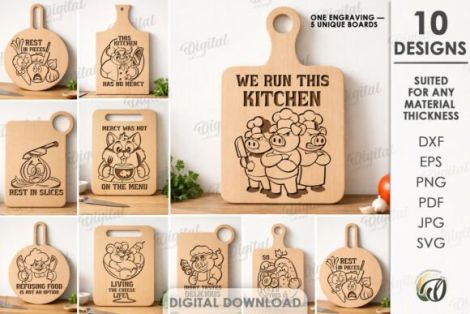 Paquete Diseños Tablas para corte láser CNC Hogar Festejos