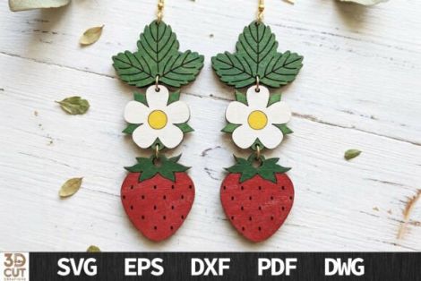 Pendientes Boho Nature para corte láser y CNC