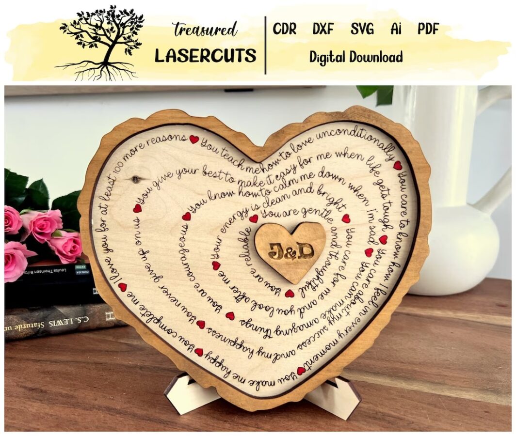 Tablero MDF para corte láser y CNC con diseño Día del Padre