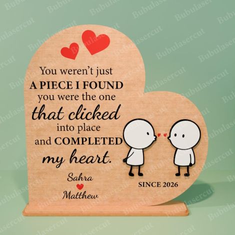 Letreros con citas de pareja en forma de corazón para corte láser y CNC