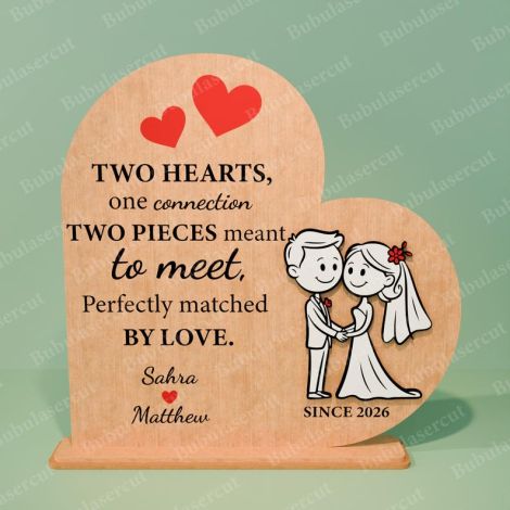 Letreros con citas de pareja en forma de corazón para corte láser y CNC