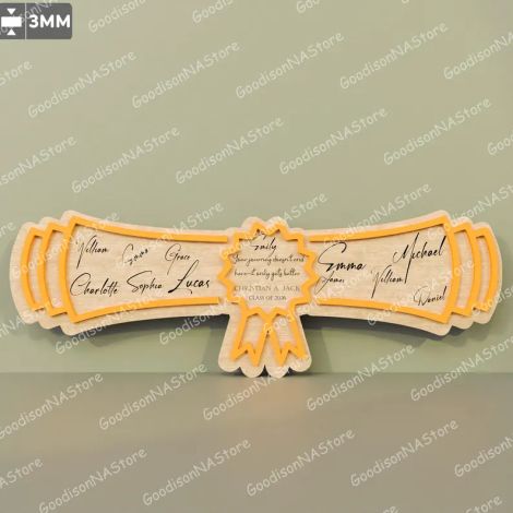 Letreros graduación para corte láser y CNC, SVG y DXF incluidos