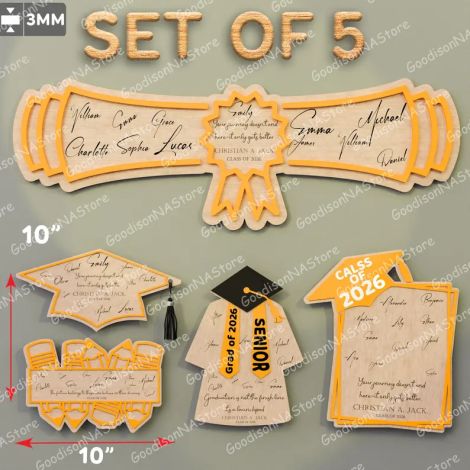 Letreros graduación para corte láser y CNC, SVG y DXF incluidos
