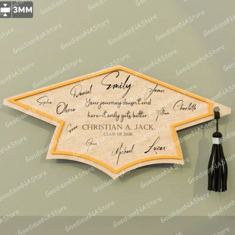 Letreros graduación para corte láser y CNC, SVG y DXF incluidos