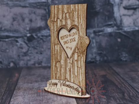 Corazón Día del Padre para corte láser CNC