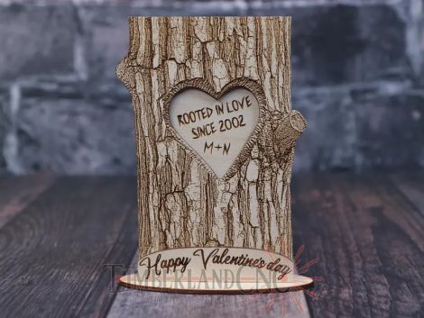 Corazón Día del Padre para corte láser CNC