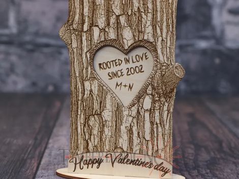 Corazón Día del Padre para corte láser CNC