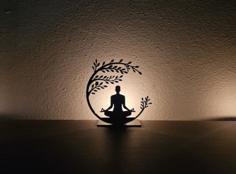 Tablero MDF para corte láser y CNC, decoración yoga
