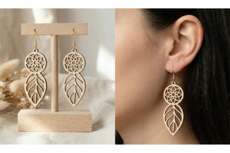 Pendientes Boho para Corte Láser